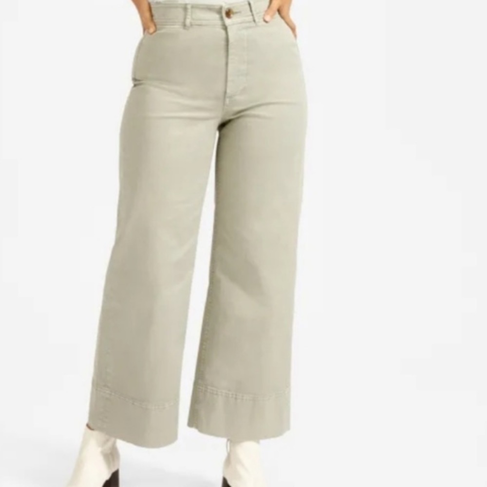 Everlane Wide Leg Crop Pants